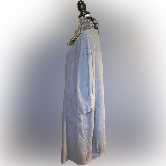 Long Linen Duster - Picture 3 of 10